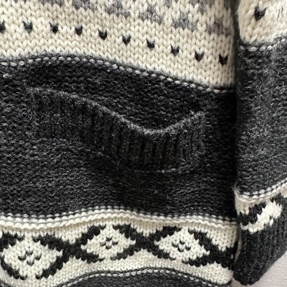 Sansara Nordic Shawl Collar Cardigan Sweater | Size Small | Wool Blend - Picture 4 of 9